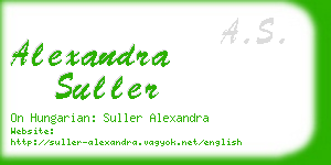 alexandra suller business card